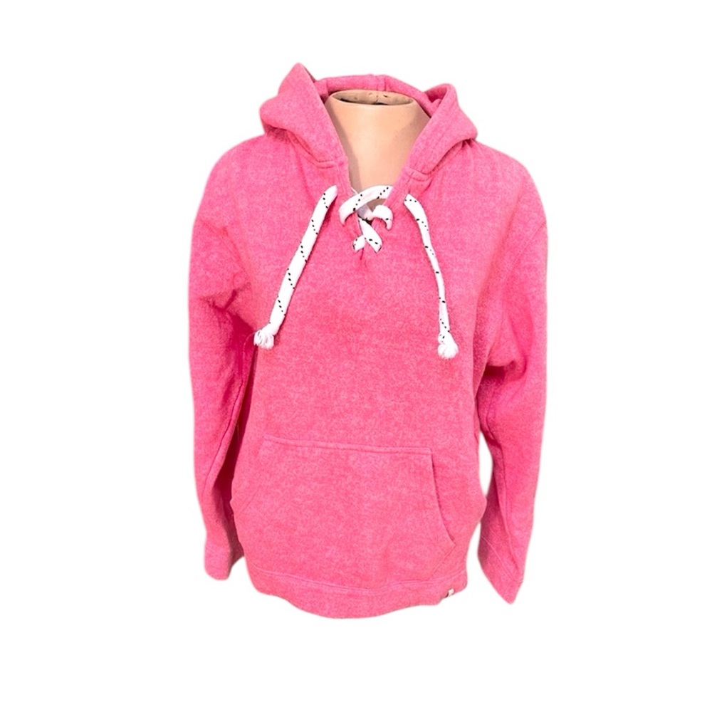 Vineyard Crew Cozy Pink Hoodie Sweatshirt Coastal Beach Pullover Sweater Size S